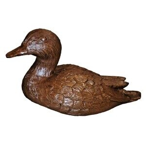 Red Mill MFG Duck Decoy Figurine Handcrafted in USA Pecan Shell Resin Mallard